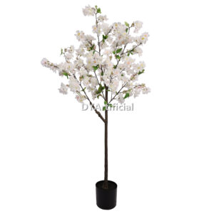 Artificial Slim Cherry Blossom Tree 150CM White