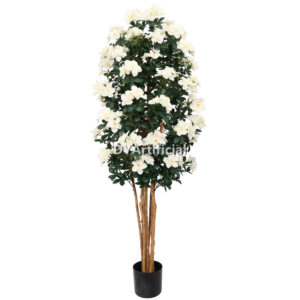 165CM Height White Color Real Wooden Trunk Artificial Azalea Tree