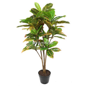 Artificial Codiaeum Variegatum  115CM Green Indoor