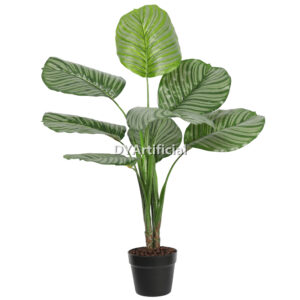 Premium Artificial Calathea Rotundifolia 90CM Height