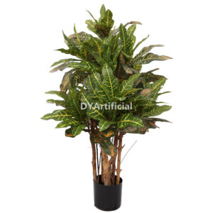 Croton Silk Artificial Trees 100CM Height Indoor