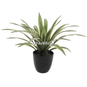 Artificial Agave Attenuata Salm Dyck Plants White Green 40CM Indoor