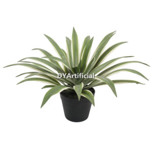 Artificial Agave Attenuata Salm Dyck Plants White Green 45CM Indoor
