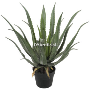 Artificial Aloe Vera Plants 25 Leaves 61CM Height Indoor