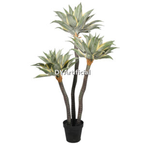 Artificial Agave Potatorum Kishoukan Plants 150CM Height Yellow Green Indoor