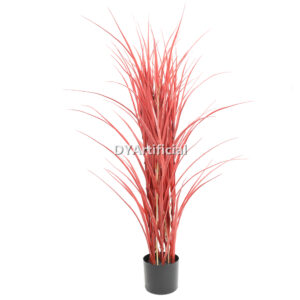 Potted Artificial Reed Grass Deluxe 120CM Dark Burgundy UV Protected