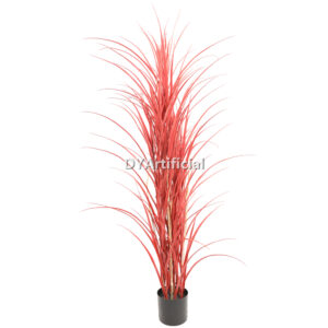 Potted Artificial Reed Grass Deluxe 150CM Dark Burgundy UV Protected