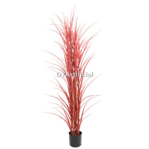 Potted Artificial Reed Grass Deluxe 180CM Dark Burgundy UV Protected
