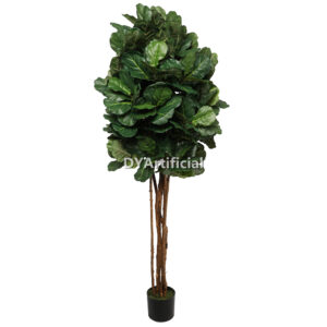 Artificial Fiddle Leaf Fig Tree Silk Foliages 180CM Indoor