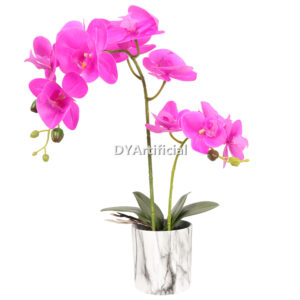 Artificial Potted Orchids RED 49CM Indoor
