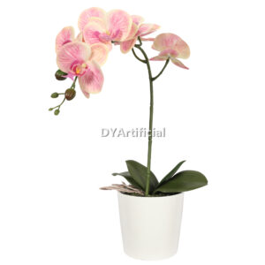 Artificial Potted Orchids Pink Red 48CM Indoor