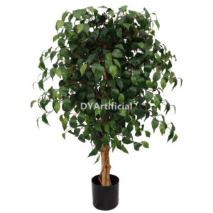 120CM Height Double Green Ficus Tree Indoor