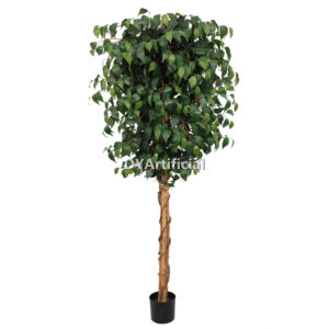 190CM Height Double Green Slim Ficus Tree Indoor