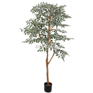180CM Height White Green Artificial Ficus Tree Indoor