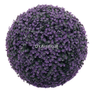 Purple Color Babysbreath Leaf Topiary Ball 30CM Diameter