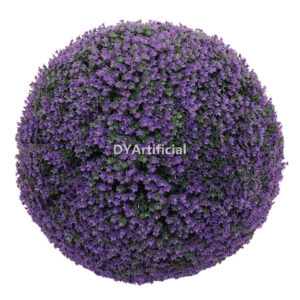 Purple Color Babysbreath Leaf Topiary Ball 45CM Diameter