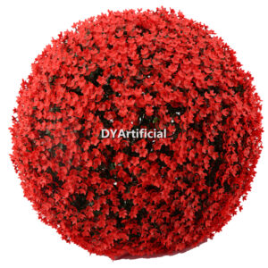 Light Red Color Babysbreath Leaf Topiary Ball 30CM Diameter