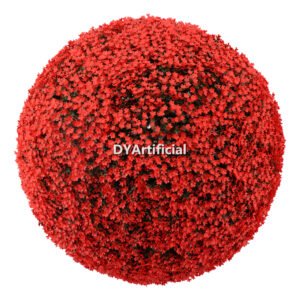 Light Red Color Babysbreath Leaf Topiary Ball 50CM Diameter