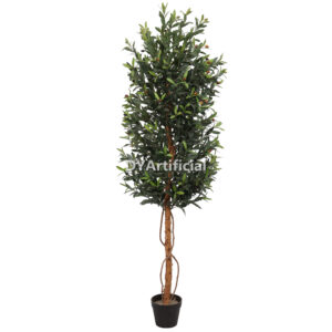 180CM Height Single Real Wooden Trunk Wrap Around Vine Artificial Ficus Tree