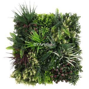 Dark Purple Artificial Green Wall Panel 4A Outdoor UV Protection