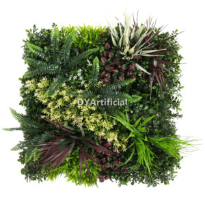 Dark Purple Artificial Green Wall Panel 4C Outdoor UV Protection