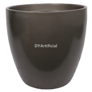 Fiberglass Planter 44.5CM Height CHARGOAL