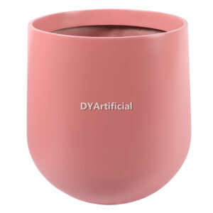 TPO-114-C Customized Fiberglass Planter Pink Color 50CM Height