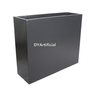 Flowering Fiberglass Planter B6 Charcoal Black