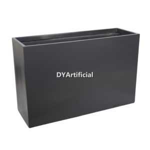 Mall Fiberglass Planter B6 Charcoal Black