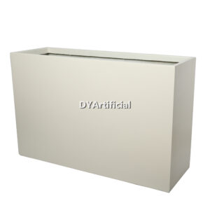 Mall Fiberglass Planter L6 Ivory White