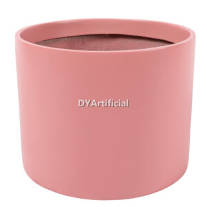 TPO-48-A Customized Fiberglass Planter Pink Color 30CM Height