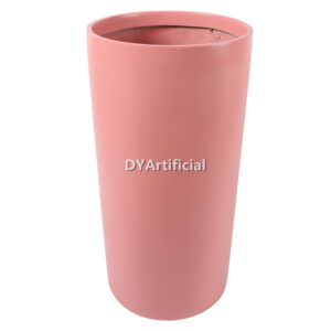 TPO-48-C Customized Fiberglass Planter Pink Color 80CM Height