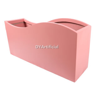 TPO-49-A Customized Fiberglass Planter Pink Color 61CM Height