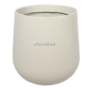 Fiberglass Planter L6 Ivory White