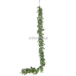 Milan Leaves With White Flowers Hanging Ivy 170CM Length Outdoor UV FR