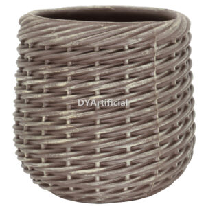 TPP-04 EVA Planter Brown 20CM Diameter by 19CM Height