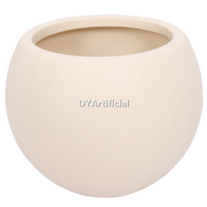TPP-13 Round Plastic Pots Cream White 27CM Diameter