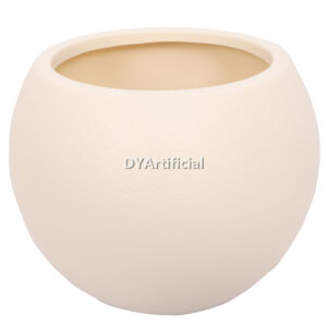 TPP-14 Round Plastic Pots Cream White 33CM Diameter