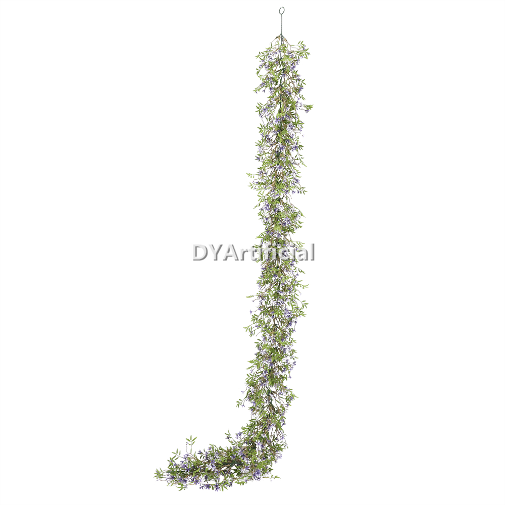 Artificial Blue Star Hanging Ivy 175CM Length UV FR