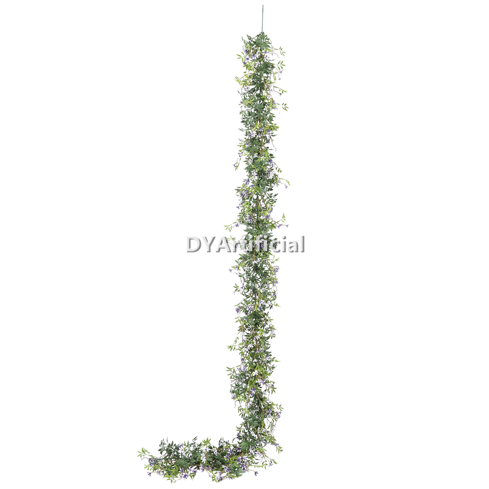 Artificial Blue Star Plus Green Leaves Hanging Ivy 175CM Length Outdoor UV