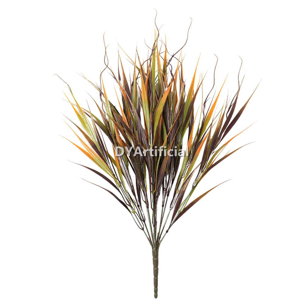 61CM Artificial Big Weed Grass Mixed Brown