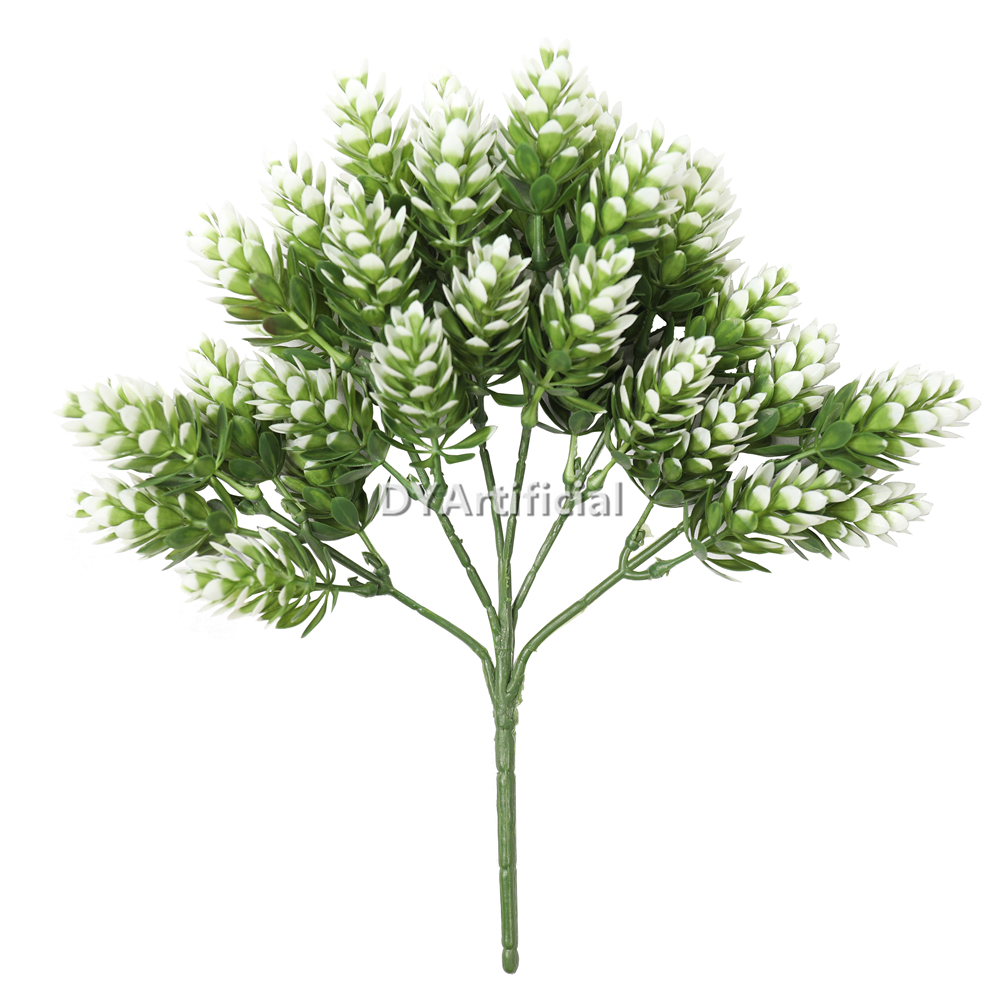 30CM Artificial White Green Pine Fruit Foliages