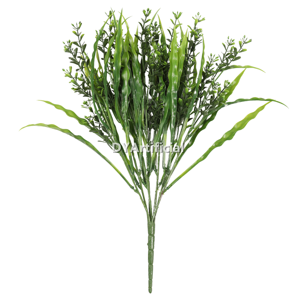 Lush Long Stem River Grass 40CM with Green Flowers