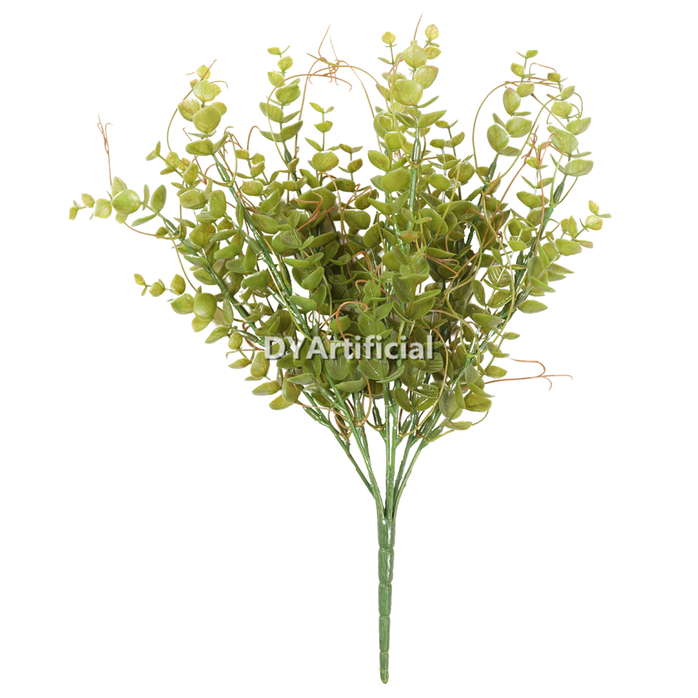 40CM Artificial Money Leaf in Brown Green