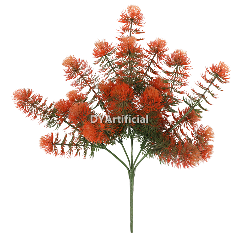 37CM Artificial Big Fern Foliages Red