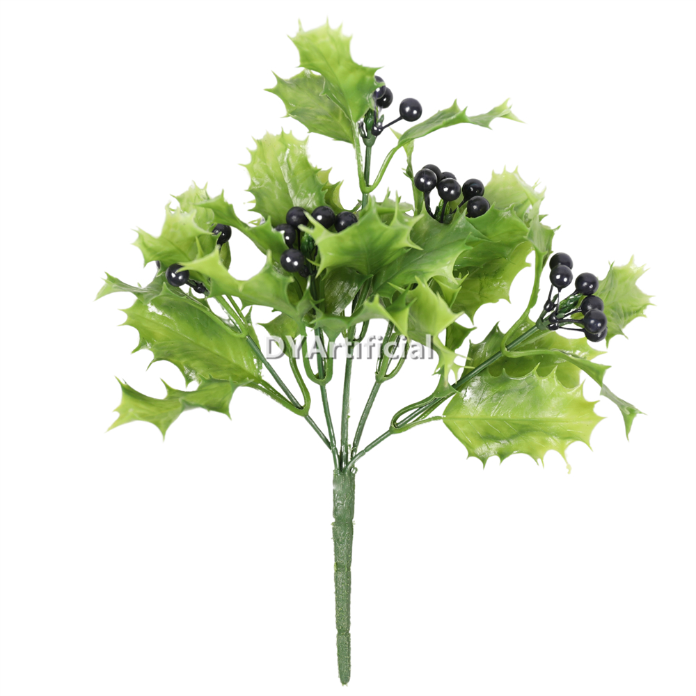 26CM Artificial Christmas Foliages with Black Fruits