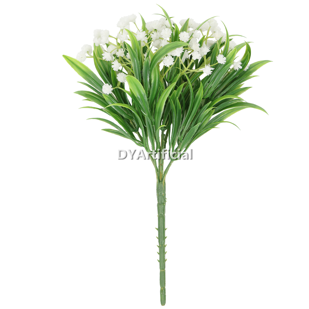 Artificial Orchids Foliages with White Flowers 26CM Length