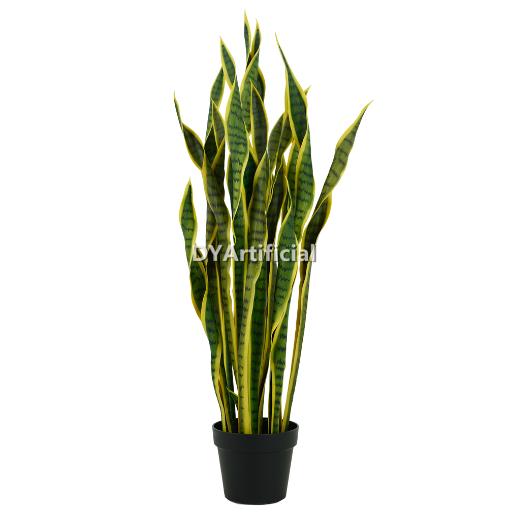 Artificial Yellow Snake Plants 105CM Indoor