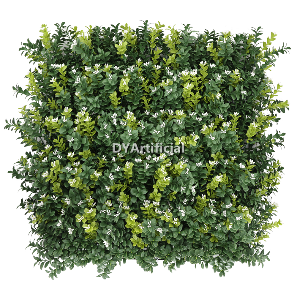 All Boxwood with White Flowers 2018 Color Green Wall Panel 50x50CM UV FR