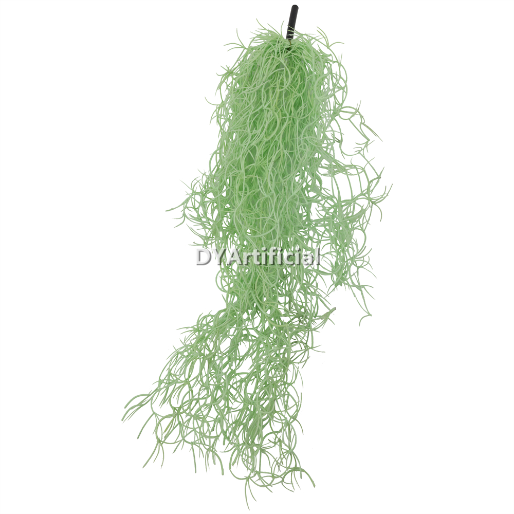 Artificial Old Man Beard Dense 52CM Length in White Green UV FR